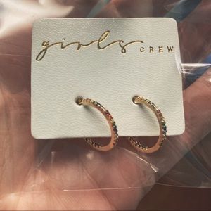 Girl’s Crew End of the Rainbow Hoops (gold)